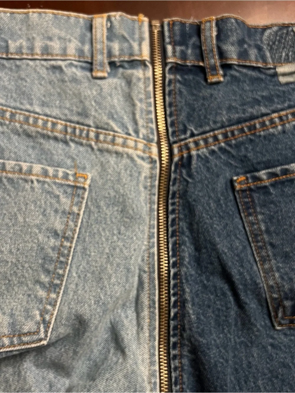 Revice Yin Yang jeans Cropped 2-toned size 33 NWT